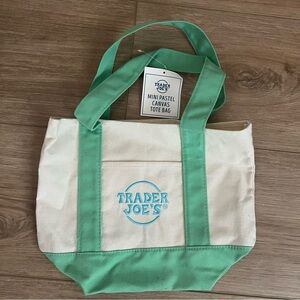 NWT - Trader Joe’s Mini Canvas Tote